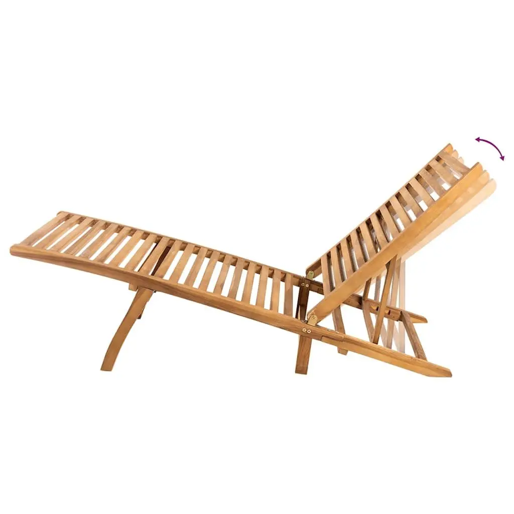 Sun Lounger Adjustable Outdoor Lounger Folding Garden Patio Deck Chair Relax