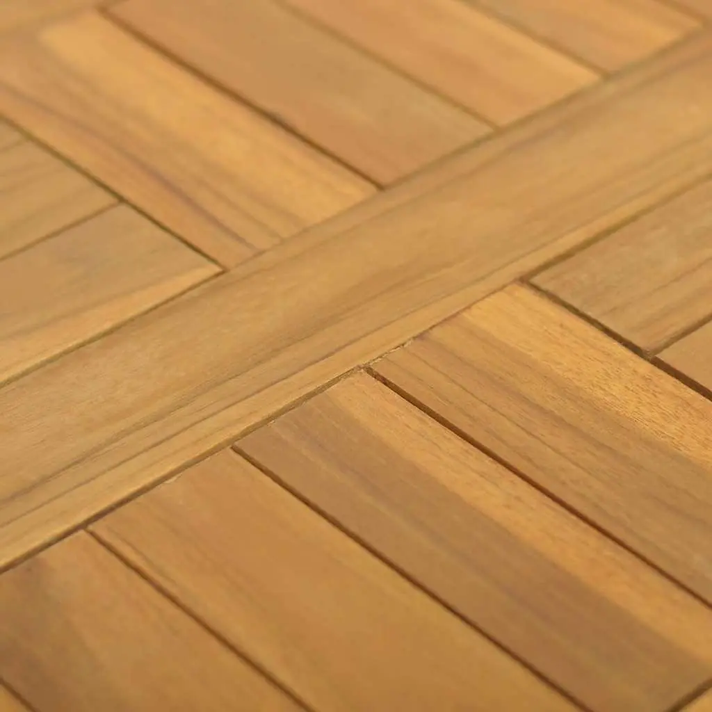 Square Solid Wood Teak Table Top Brown 40x40x2.5cm Replacement Surface