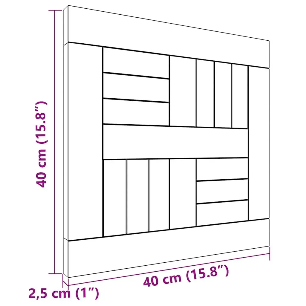 Square Solid Wood Teak Table Top Brown 40x40x2.5cm Replacement Surface