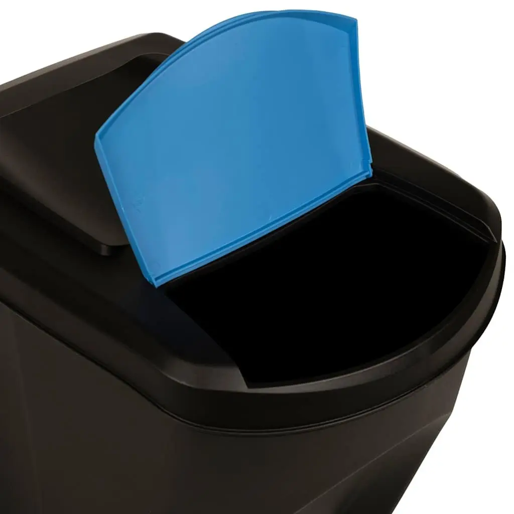 Stackable Rubbish Bin Boxes Anthracite 75 L
