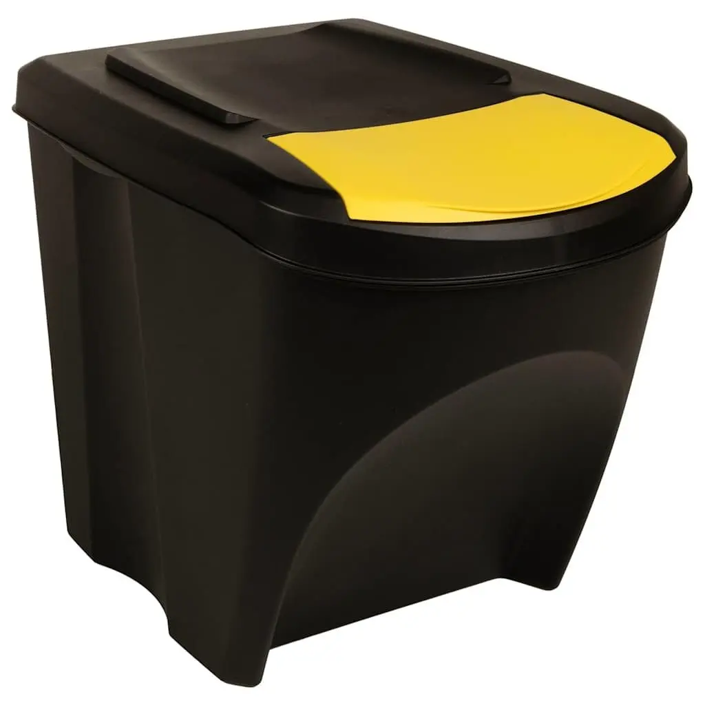 Stackable Rubbish Bin Boxes Anthracite 75 L