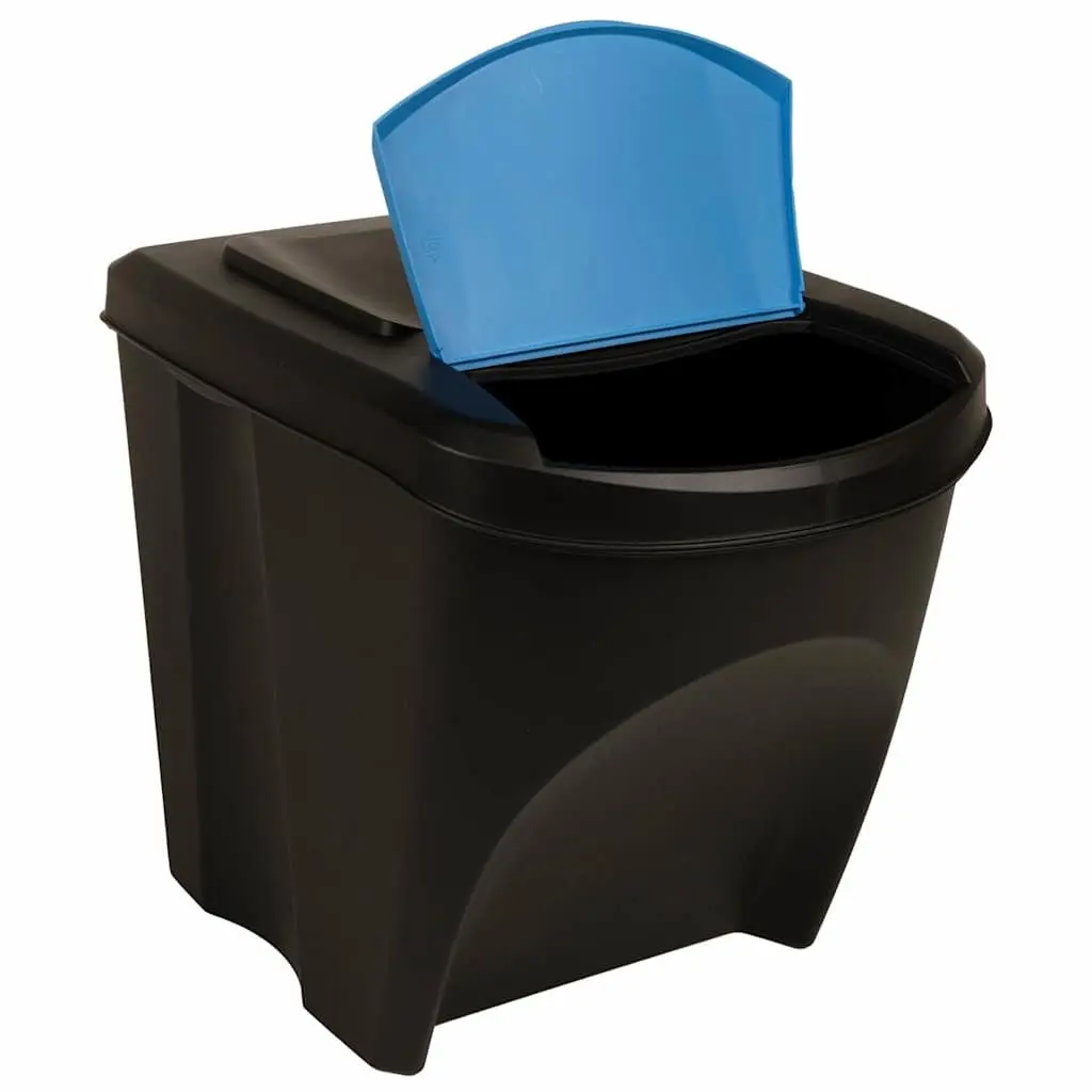 Stackable Rubbish Bin Boxes Anthracite 75 L