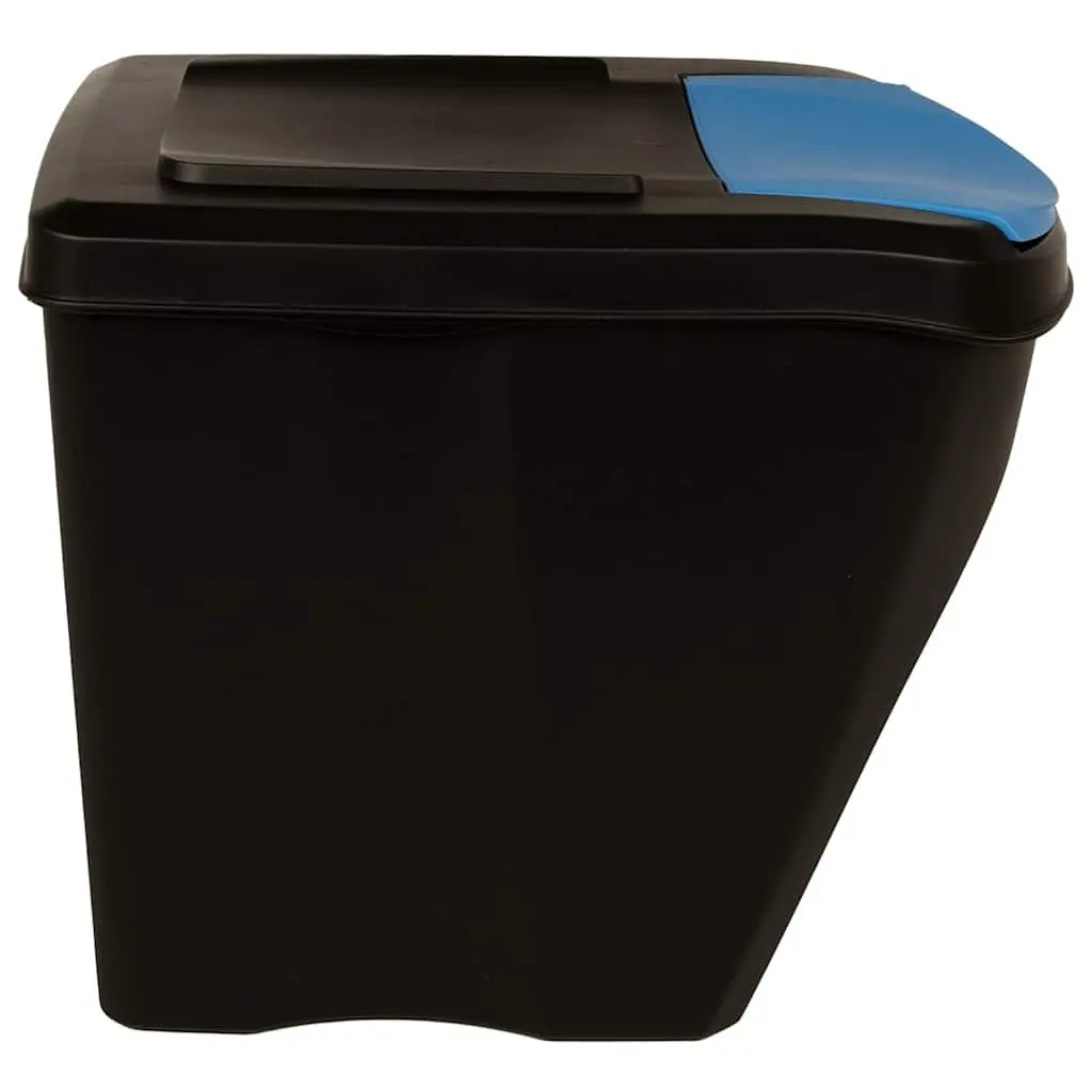 Stackable Rubbish Bin Boxes Anthracite 75 L