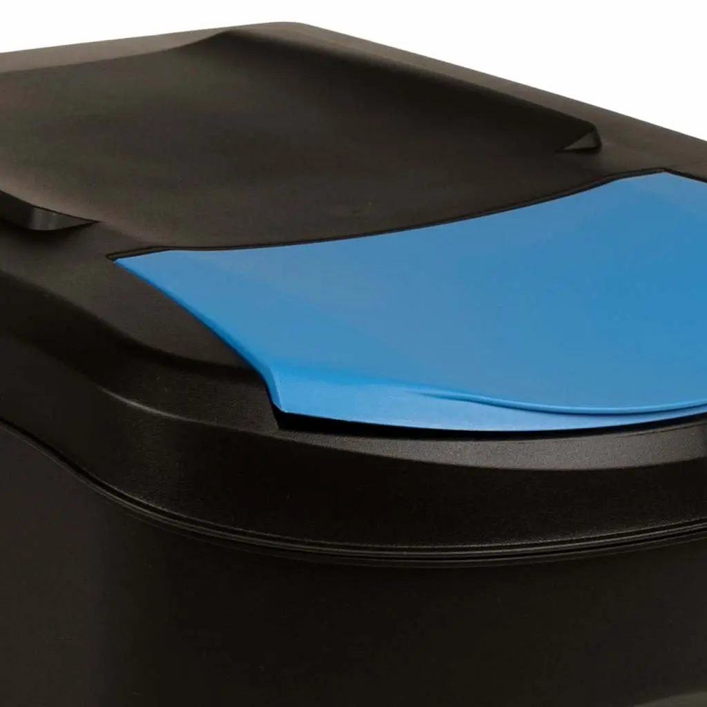 Stackable Garbage Bin Boxes Anthracite 100 L Waste Sorting Containers 4 Piece