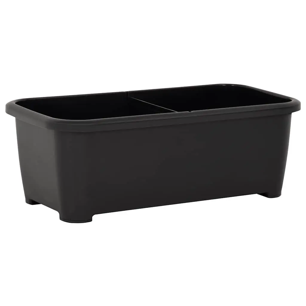 Raised Garden Bed Planter Box Anthracite 77x38.7x82cm