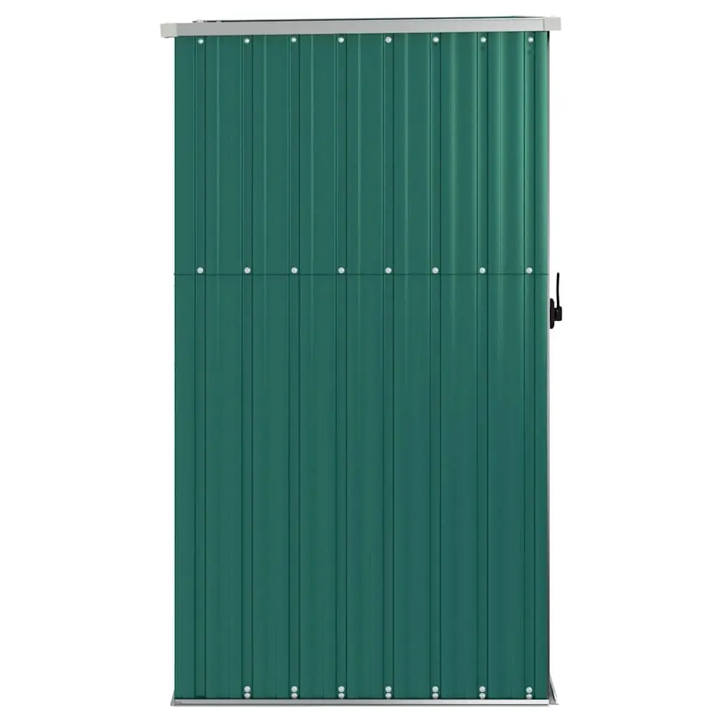 Garden Tool Shed Galvanised Steel Green 88x89x161cm