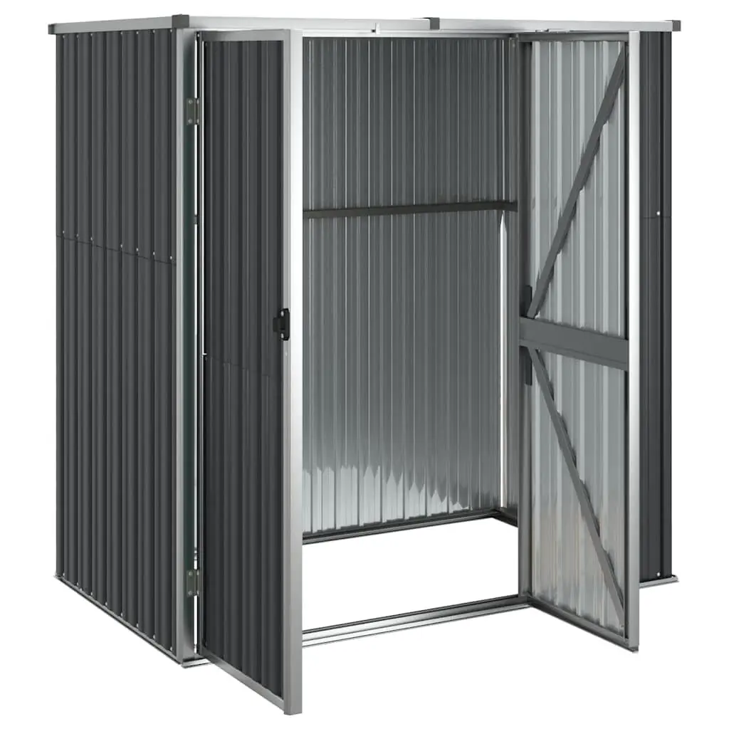 Garden Tool Shed Anthracite Outdoor Storage Galvanised Steel Structure