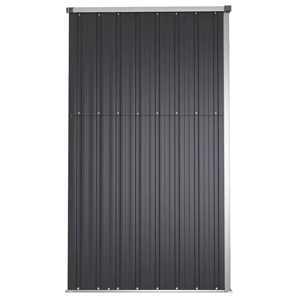 Garden Tool Shed Anthracite Galvanised Steel 225x89x161cm