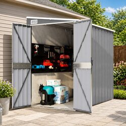Store Your Tools Securely with a Grey Garden Shed