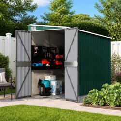 Your Outdoor Solution: Green Garden Shed 118x288x178 cm
