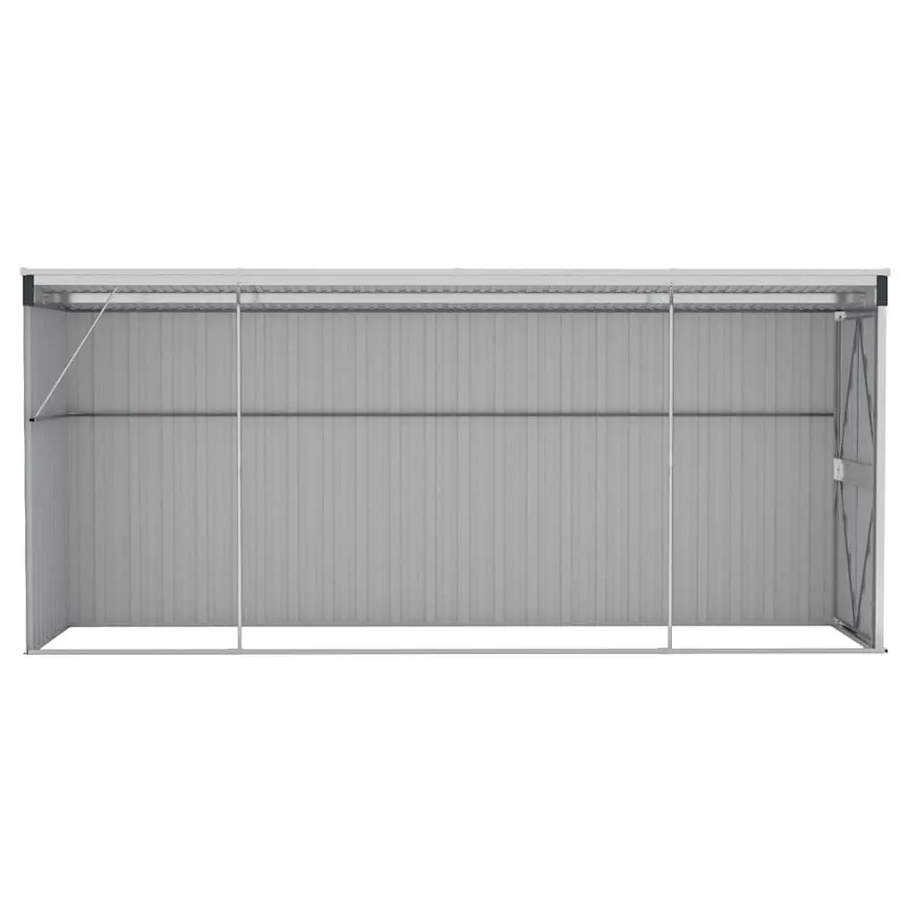 Wall-mounted Garden Shed Anthracite Durable Steel 118 x 178 x 382 cm