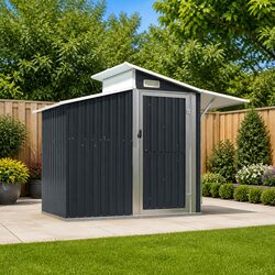 Store Your Tools in the Anthracite Garden Shed