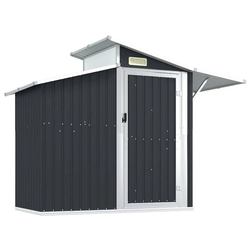 Garden Shed Galvanised Steel Anthracite 270 x 130 x 208.5 cm
