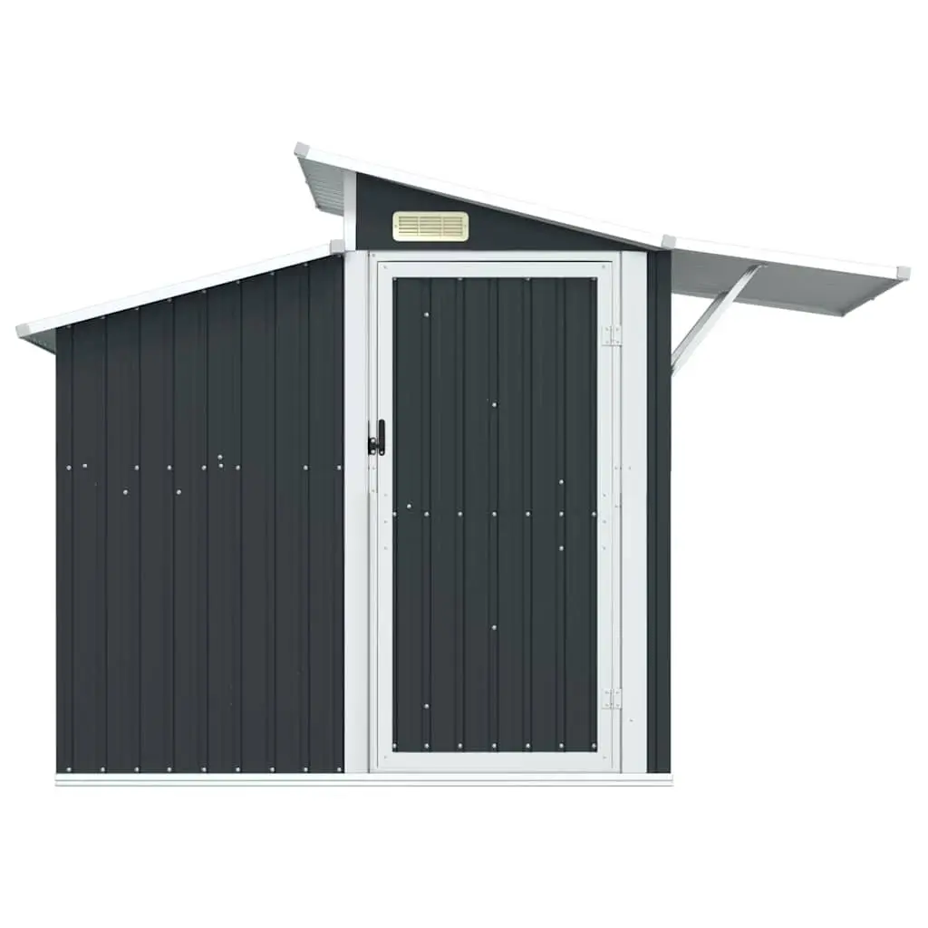 Garden Shed Galvanised Steel Anthracite 270 x 130 x 208.5 cm