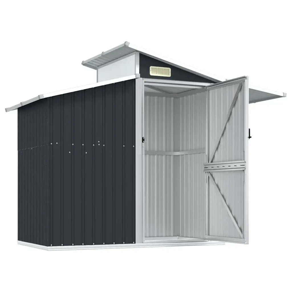 Garden Shed Galvanised Steel Anthracite 270 x 130 x 208.5 cm