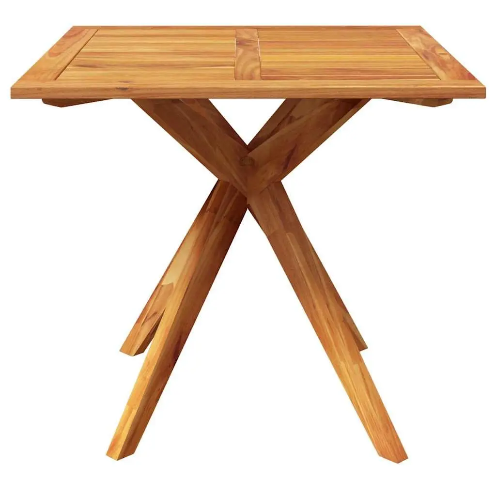 Garden Table Solid Acacia Wood Brown 85x85x75 cm Outdoor Furniture