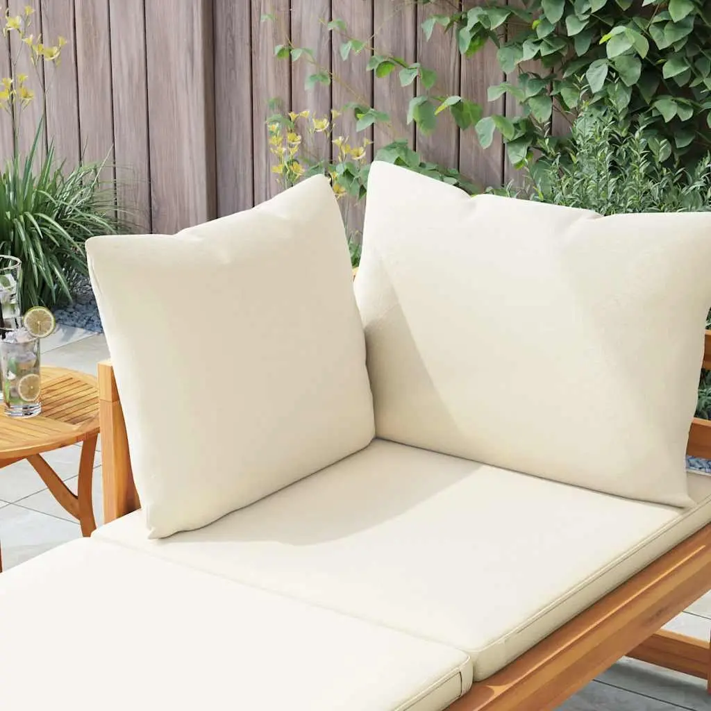 Wooden Sun Lounger Adjustable Armrest Outdoor Size
