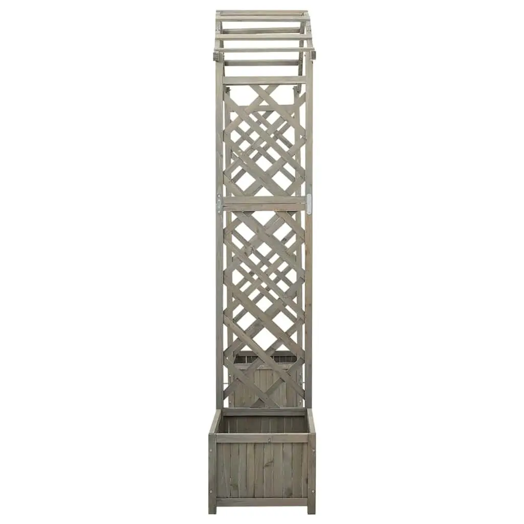 Grey Garden Pergola with Planters