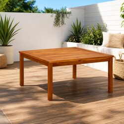 Solid Acacia Wood Garden Coffee Table 85x85x45 cm Outdoor Furniture Brown