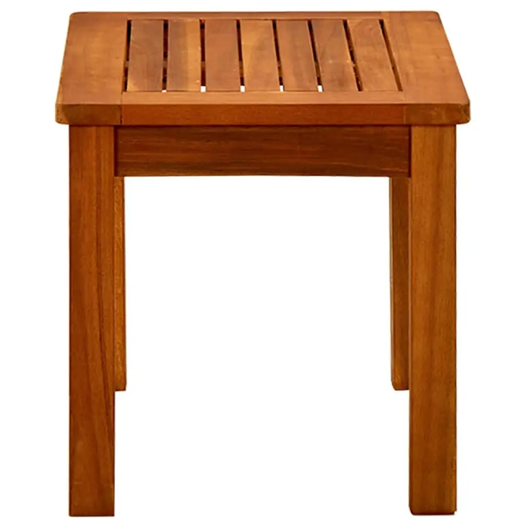 Outdoor Slatted Coffee Table Brown Solid Acacia Wood 50x35x36 cm Garden Furniture