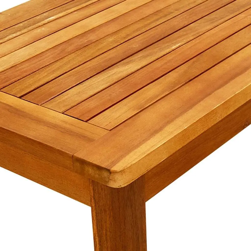 Outdoor Coffee Table 70x40x36 cm Solid Acacia Wood Slatted Brown Garden