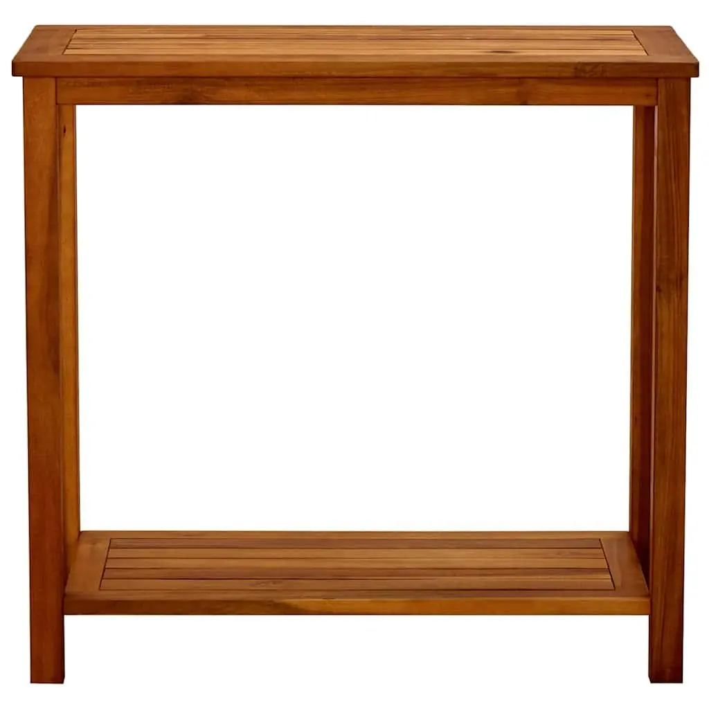 Garden Console Table Solid Acacia Wood 80x35x75cm Outdoor Patio Furniture