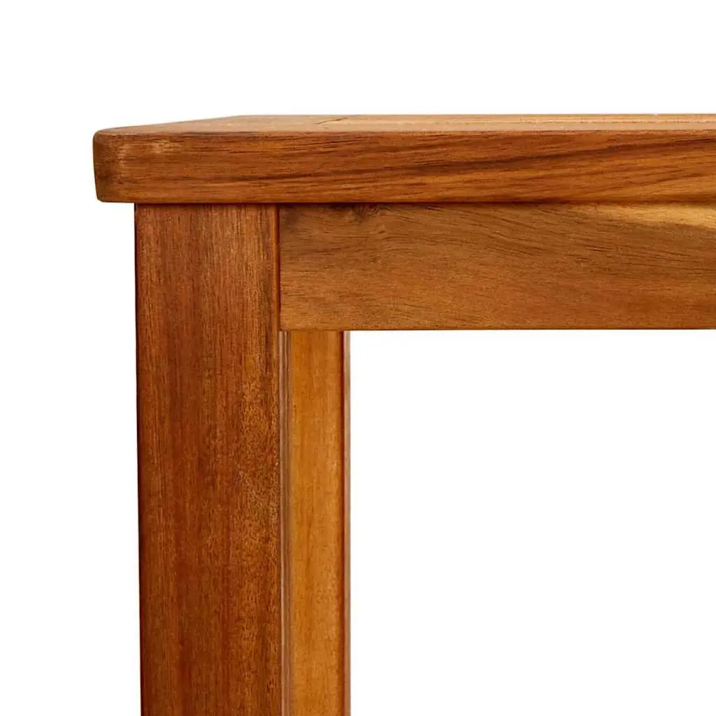 Garden Console Table Solid Acacia Wood 80x35x75cm Outdoor Patio Furniture