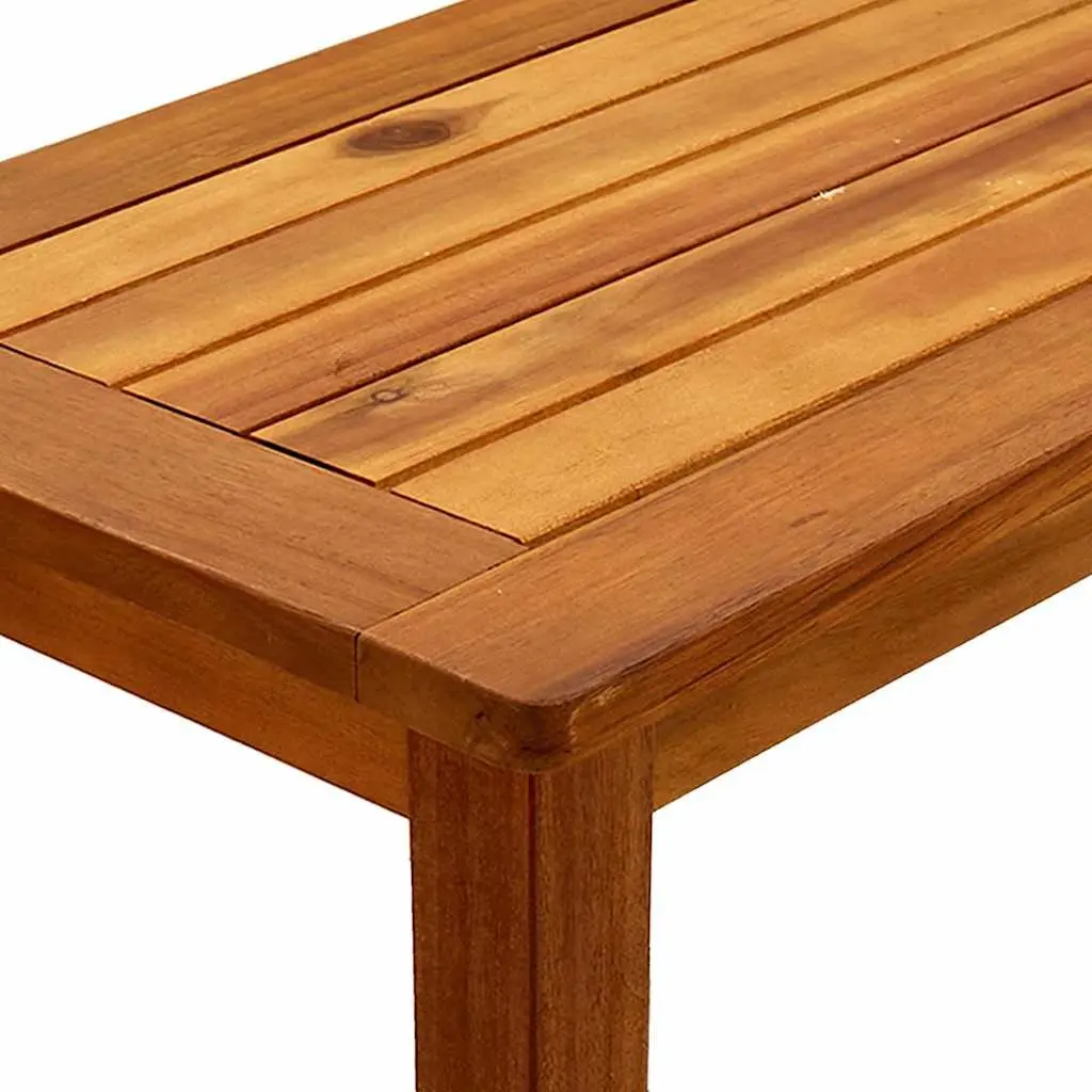 Garden Console Table Solid Acacia Wood 80x35x75cm Outdoor Patio Furniture