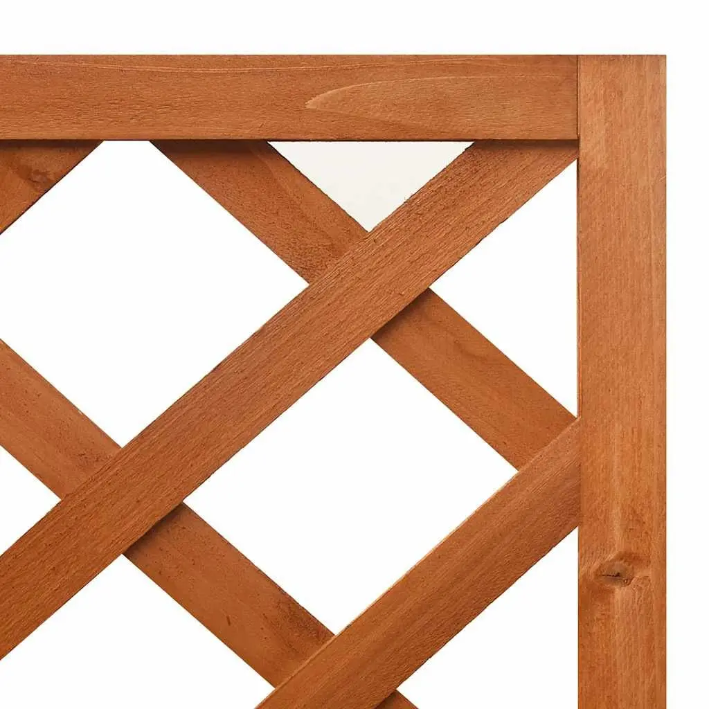 Corner Trellis Planter 40x40x150 cm Fir Wood Garden Flower Box Climbing Plants