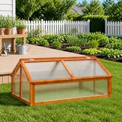 Your New Favorite Wooden Greenhouse for Plant Protection