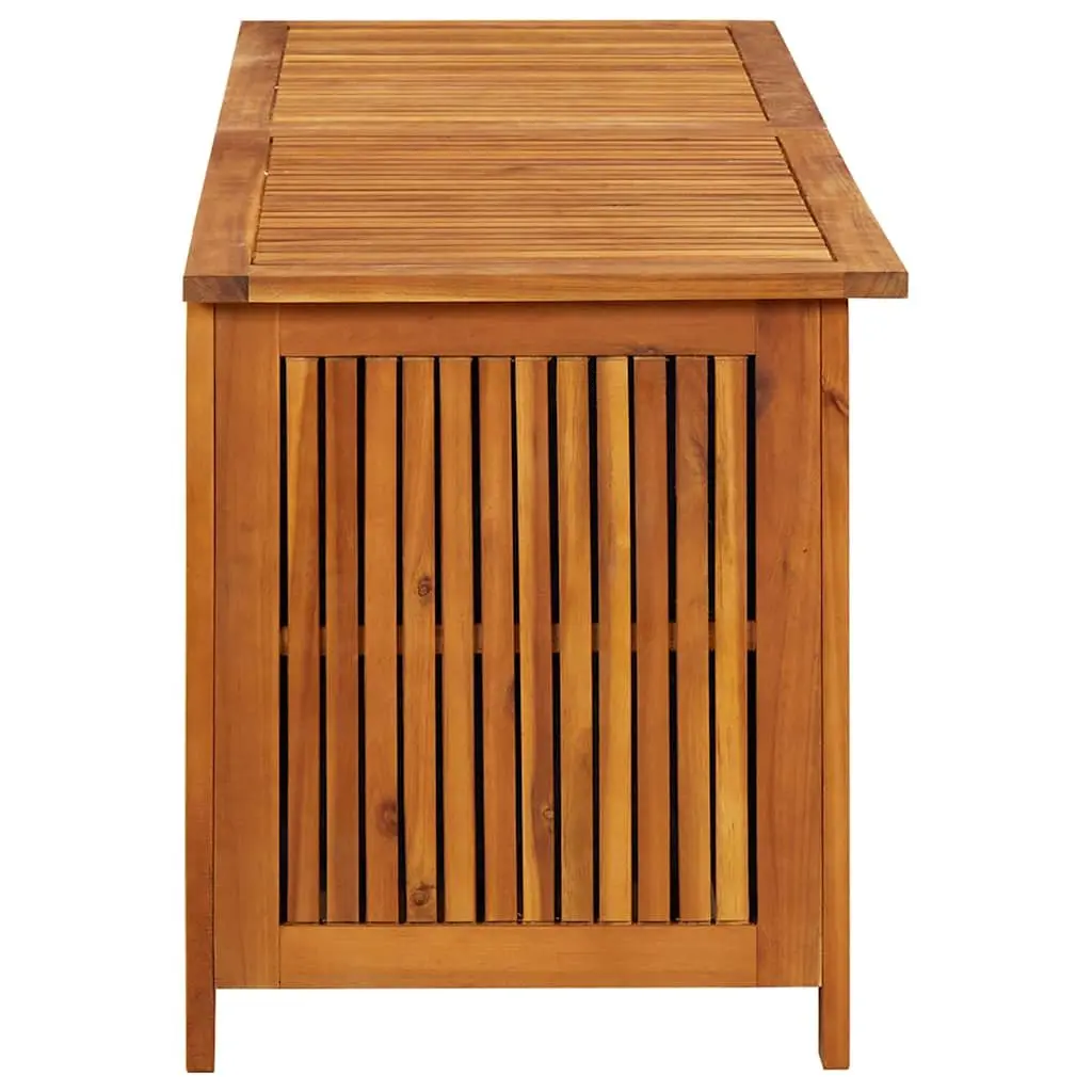 Wooden Garden Storage Box Outdoor 150x50x58 cm Durable Acacia Wood Container
