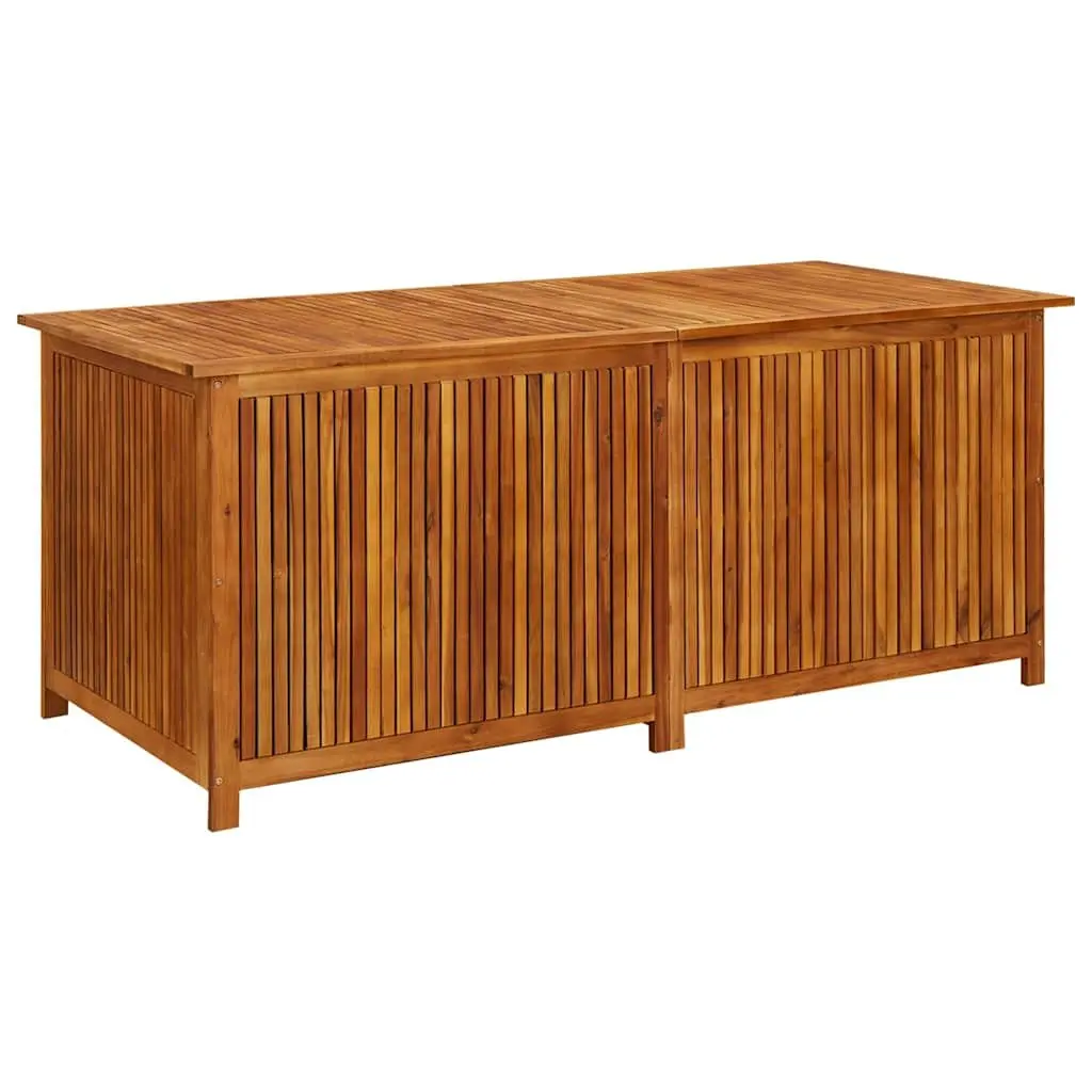 Garden Storage Box Solid Acacia Wood 175x80x75 cm Outdoor Cushion Pillow Chest