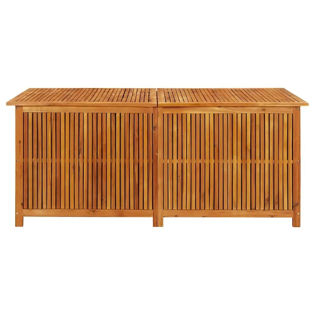 Garden Storage Box Solid Acacia Wood 175x80x75 cm Outdoor Cushion Pillow Chest