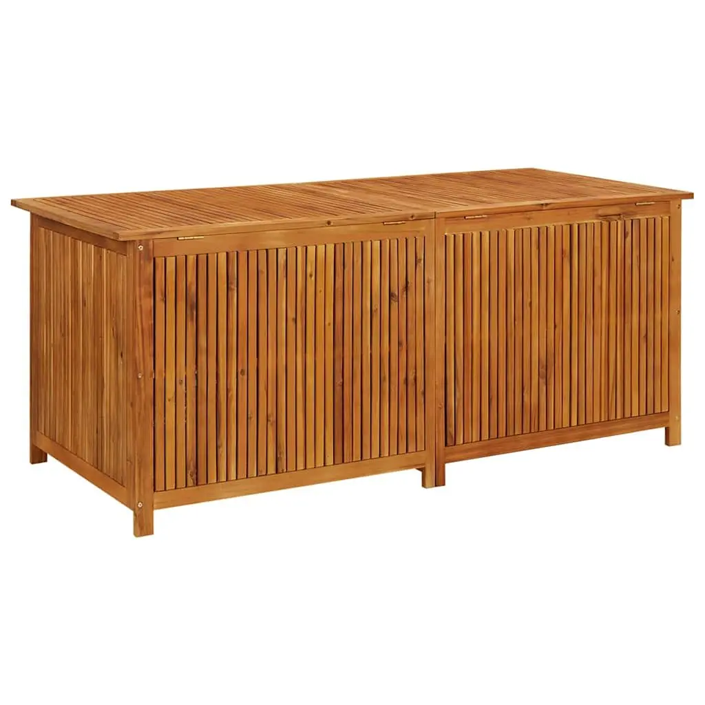 Garden Storage Box Solid Acacia Wood 175x80x75 cm Outdoor Cushion Pillow Chest