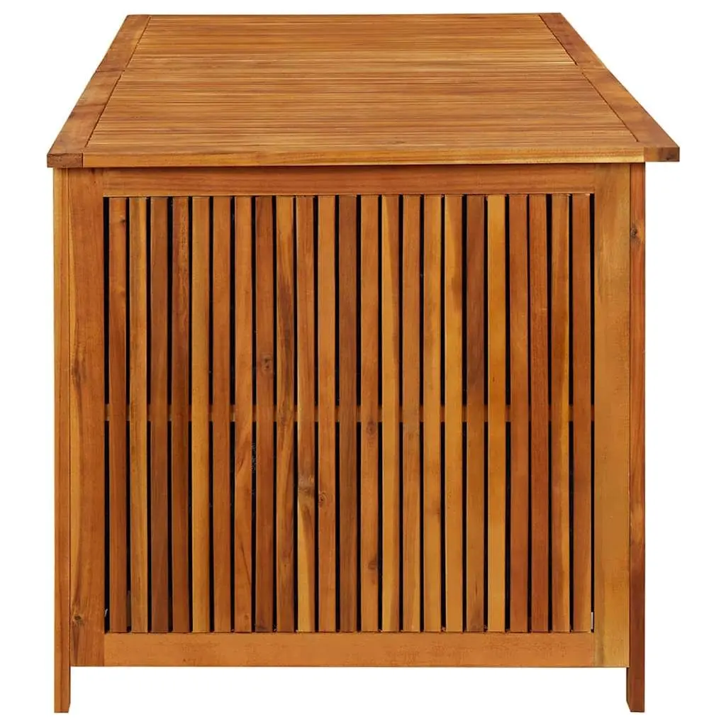 Garden Storage Box Solid Acacia Wood 175x80x75 cm Outdoor Cushion Pillow Chest