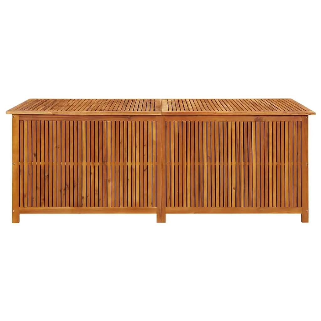 Garden Storage Box 200x80x75 cm Solid Wood Outdoor Furniture Bench Cushion