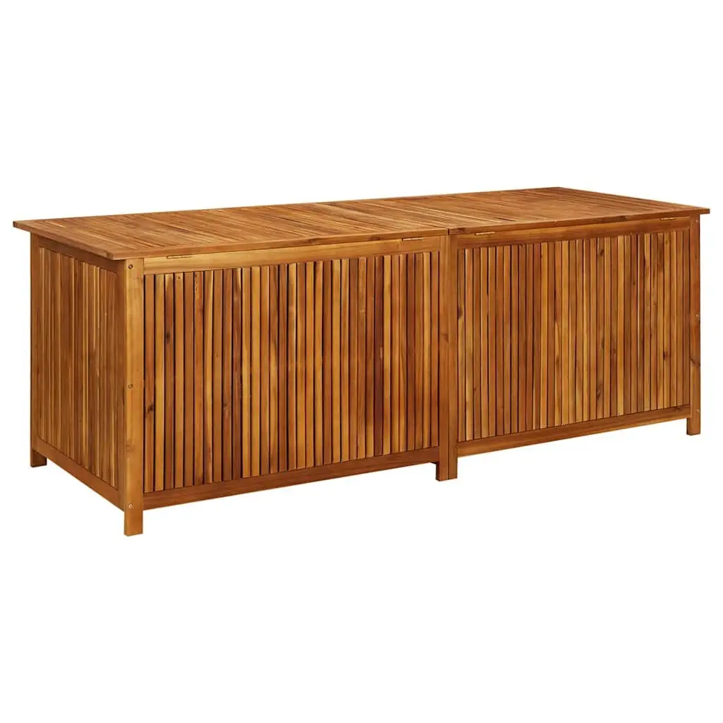 Garden Storage Box 200x80x75 cm Solid Wood Outdoor Furniture Bench Cushion