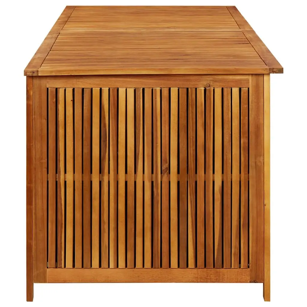 Garden Storage Box 200x80x75 cm Solid Wood Outdoor Furniture Bench Cushion