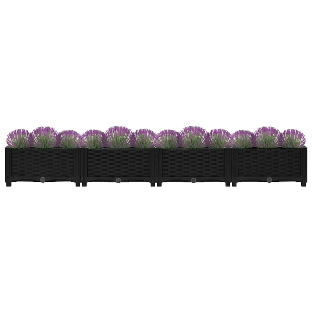 Raised Garden Bed Planter Sturdy Polypropylene Construction 160 x 40 x 23 cm