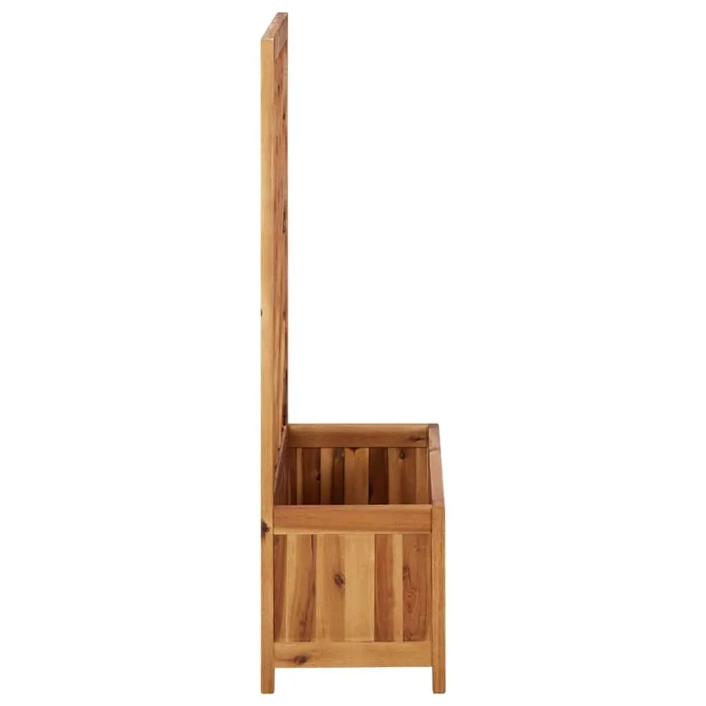 Garden Raised Bed with Trellis Solid Acacia Wood Planter Box Outdoor