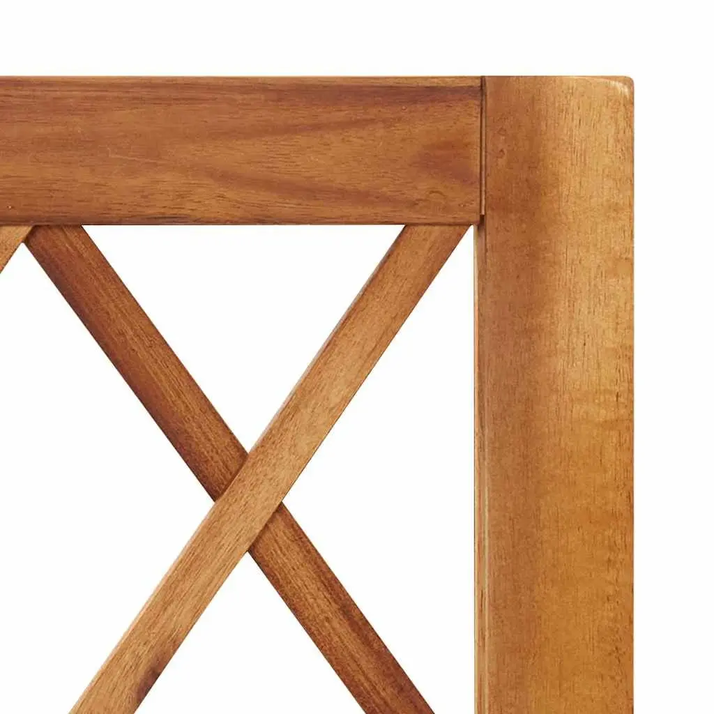 Garden Raised Bed with Trellis Solid Acacia Wood Planter Box Outdoor