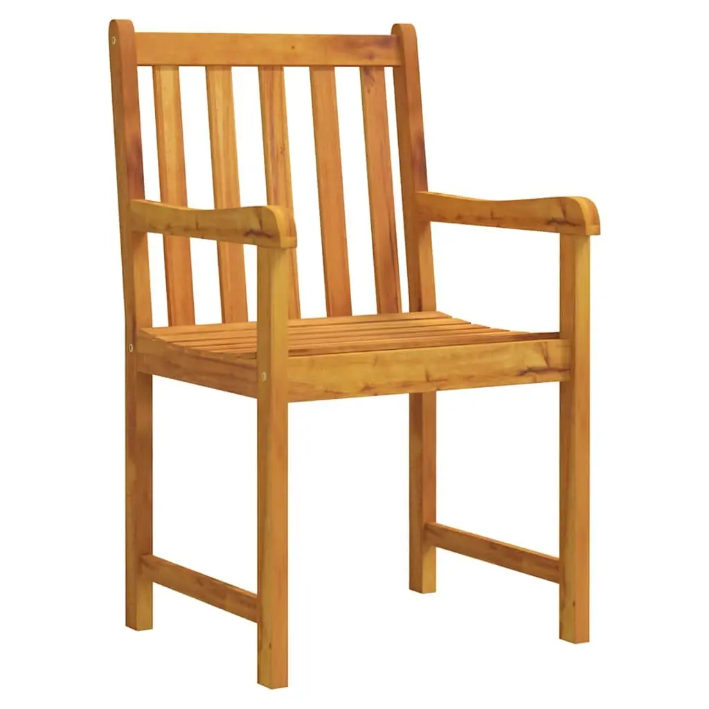 Outdoor Chairs 2 pcs Garden Seating Armchairs Solid Wood Weather Resistant