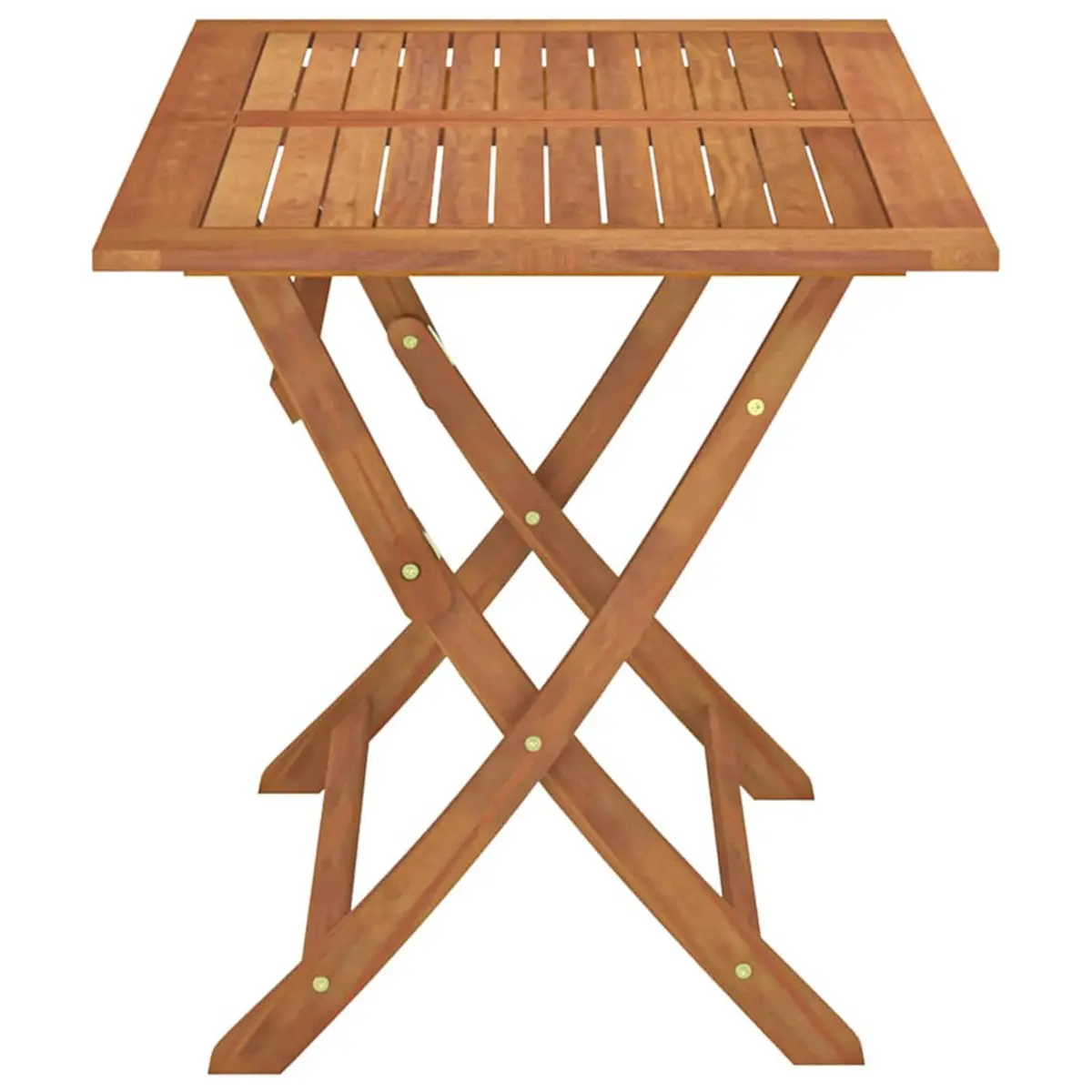 Folding Garden Dining Table Solid Eucalyptus Wood 120x70cm Outdoor Patio