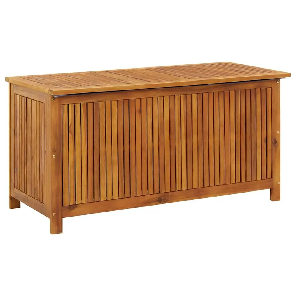 Garden Storage Box Solid Wood Outdoor Furniture 113x50x58cm