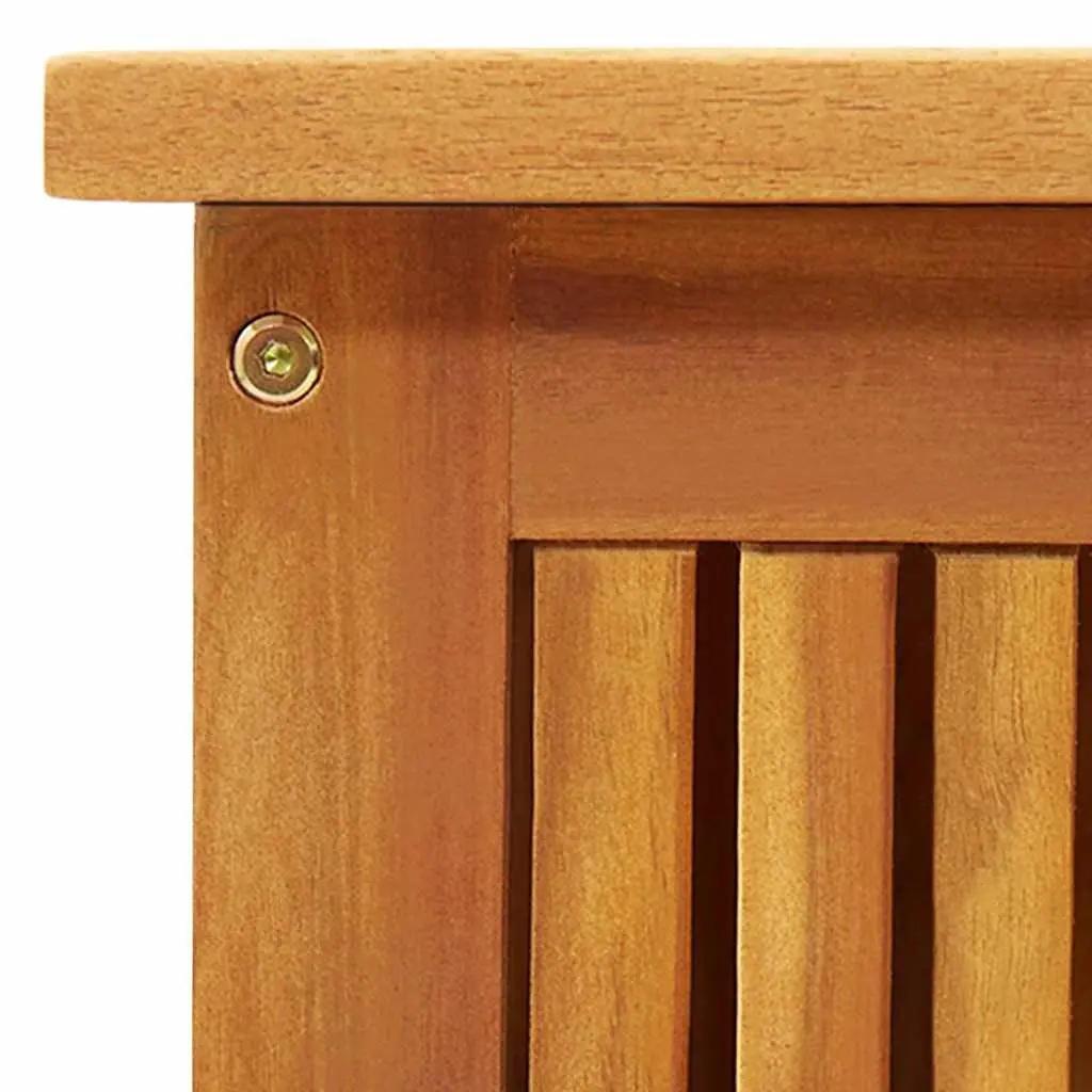 Garden Storage Box Solid Wood Outdoor Furniture 113x50x58cm