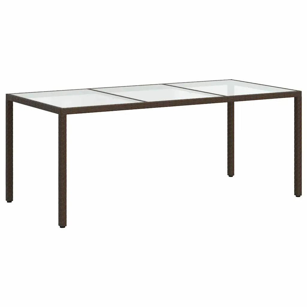 Brown Garden Table for Outdoor Enjoyment