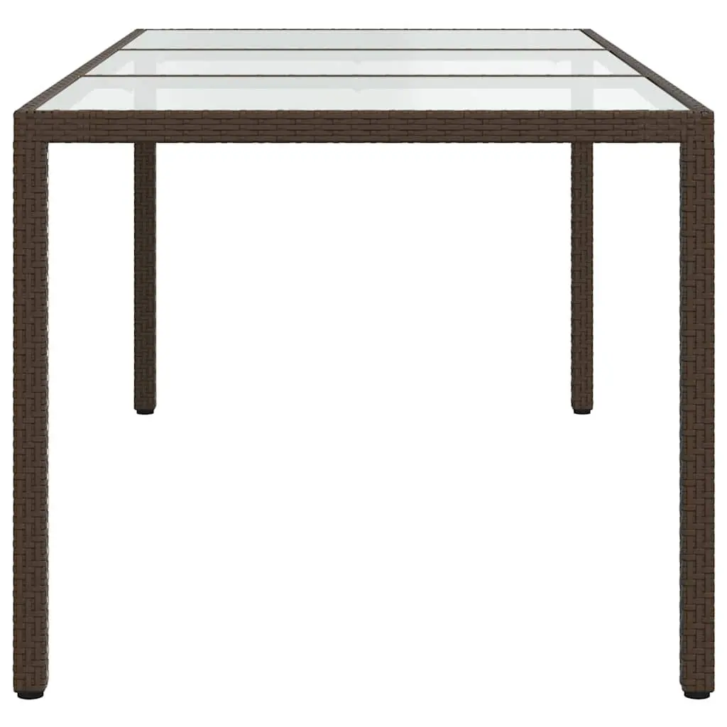 Brown Garden Table for Outdoor Enjoyment