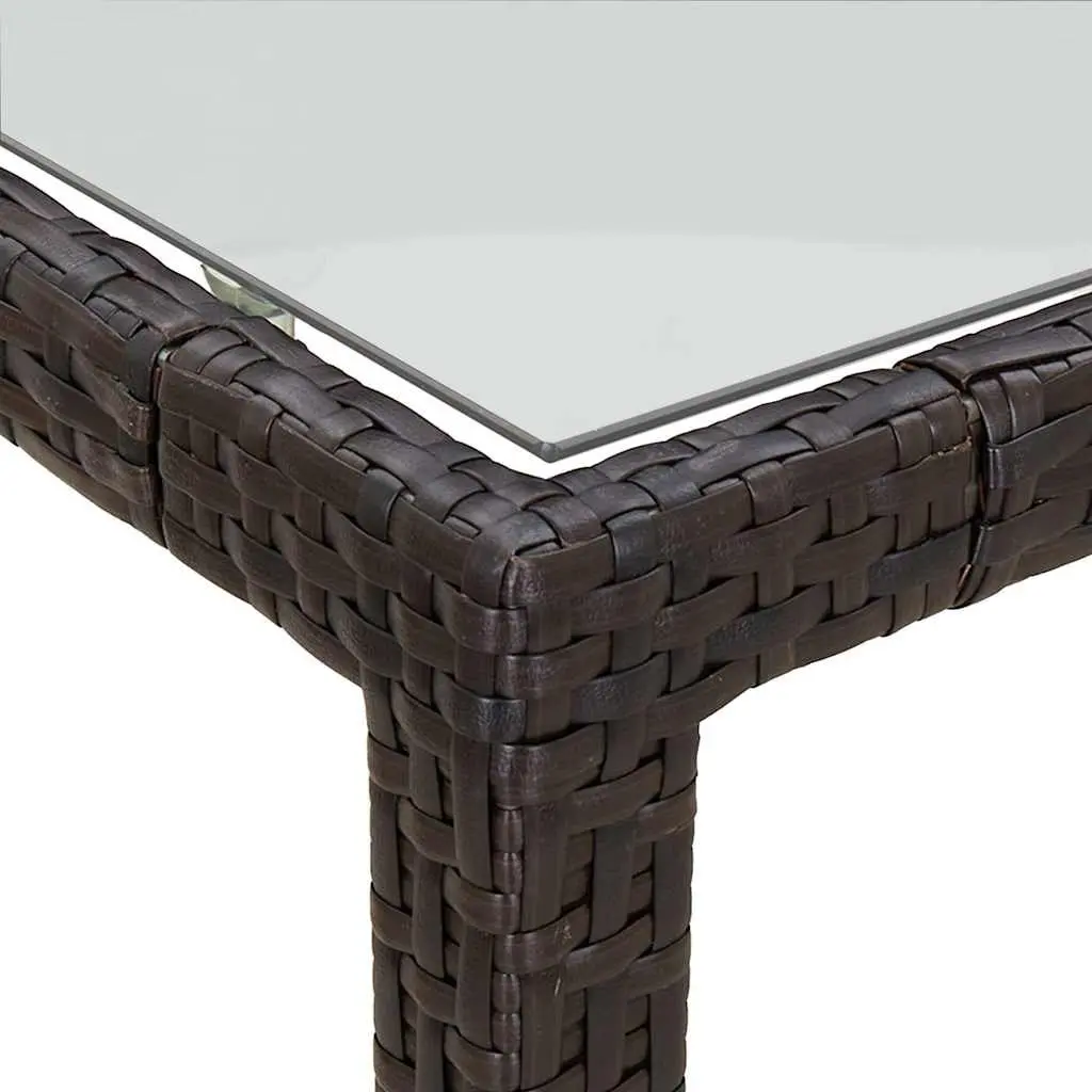Brown Garden Table for Outdoor Enjoyment