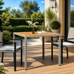 Your Ideal Outdoor Garden Table: Grey Acacia Wood