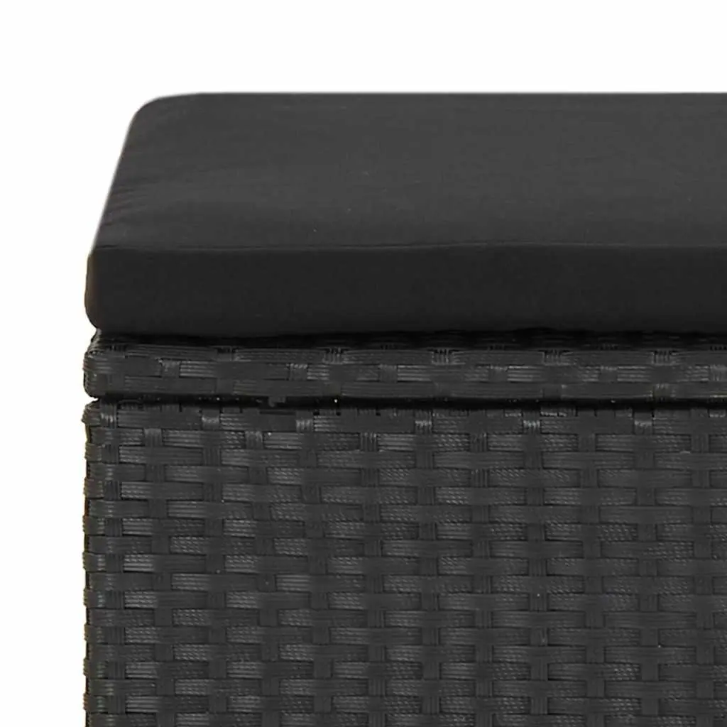 Outdoor Seating with 4 Black Garden Stools